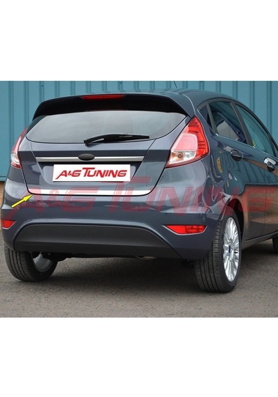 Ford Fiesta Krom Bagaj Alt Çıta Formlu 2009-2017 Paslanmaz Çelik