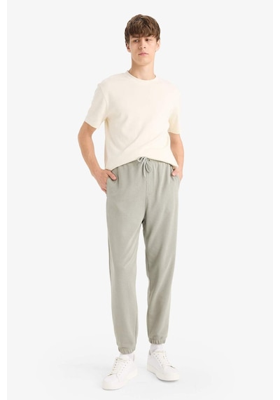 Defacto Regular Fit Beli Bağcıklı Paçası Lastikli Cepli Basic Düz Jogger Eşofman Altı E9427ax25augr169 Gri