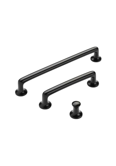 System Mobilya Kulbu Siyah Renk 96mm Kulp Sy4713 0096 Al6 Çok Renkli