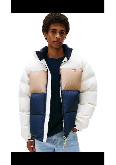 Tommy Hilfiger Tjm Alaska Down Clbk Puffer Erkek Beyaz Mont - Dm0dm22117 Beyaz