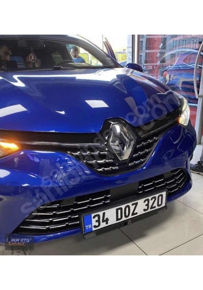 Clio 5 2020-2023 Ön Panjur Alt Izgara Kromu Set Paslanmaz