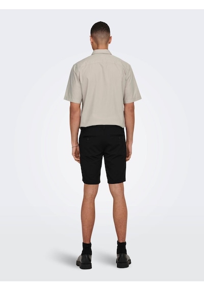 Only & Sons Onsmark Shorts 0209 Noos Erkek Şort-26606 Siyah