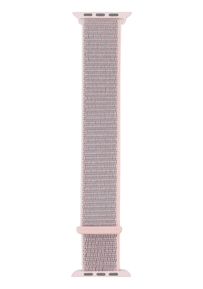 Watch 40mm Kordon Band-03 Serisi Hasır Strap Kayış-pembe Açık