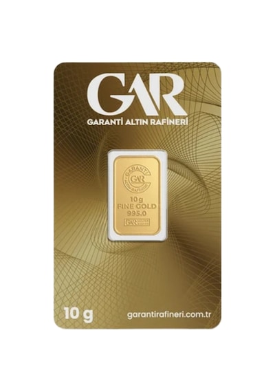 1 Adet 10 Gr 24 Ayar Altın 995 Gar