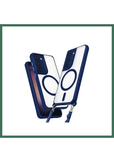 En-cag Samsung Galaxy S23 Uyumlu Kılıf Enka Magsafe Silikon Kılıf - Lacivert Bss