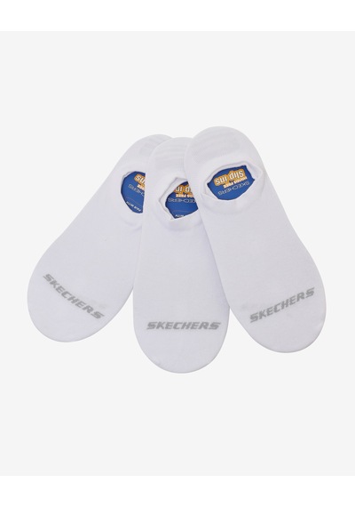 Skechers 3'lü Paket Essential Görünmez Çorap Unisex Beyaz Çorap S2520313-2325