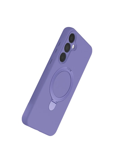 Samsung Galaxy A55 5g Regal Magsafe Standlı Kapak - Lila 0.2M-Çok Renkli