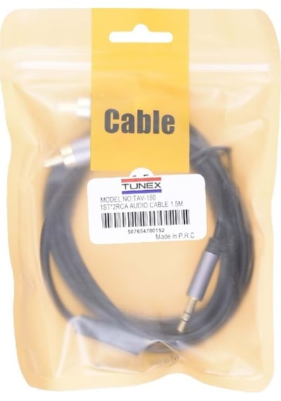 Class Luxury,tunex 3,5 Mm Erkek 2xrca Erkek 1,5 Mt Kablo