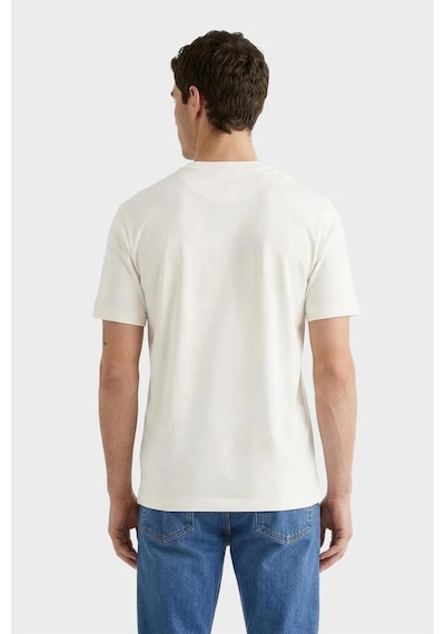 Gant Erkek Beyaz Baskılı Kısa Kollu T-shirt-14707