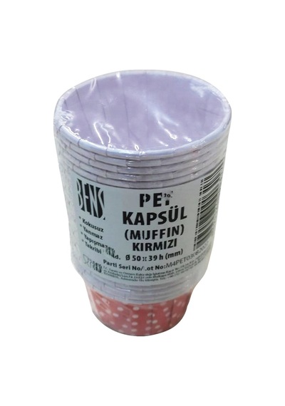 Bensüs Muffin Kapsül 50'li Renkli - 180 C Isıya Dayanıklı Fırın Ve Mikrodalga 2'li Ekonomik Pak Tarı 2 L