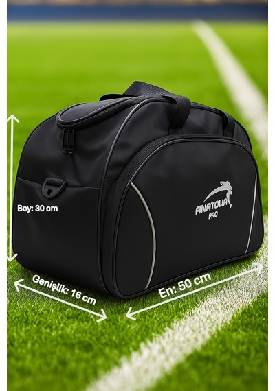 Newfull Sport Anatolia Pars Astarlı U Kapak Seyahat Çantası-orta Siyah