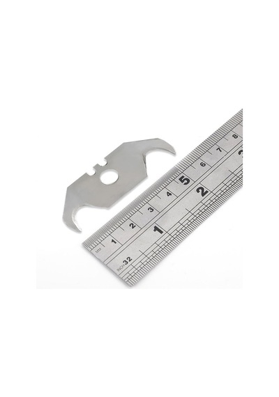 Workpro Wp213023 10'lu Kanca Tipi Çengelli Rötuş Maket Bıçağı Yedeği