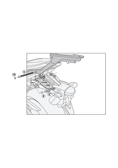 Gıvı 2118fz Yamaha Mt-07 14-17 Arka Çanta Taşıyıcı Tek Renk