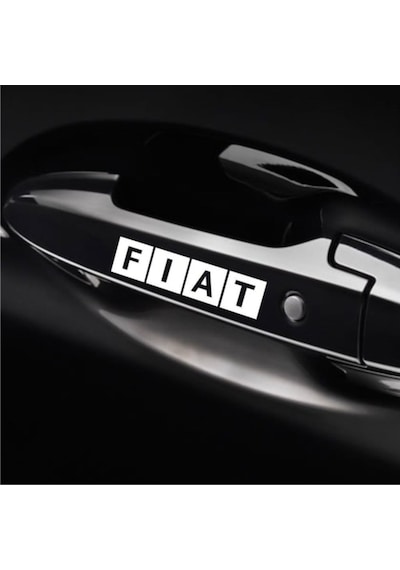 Fiat Araba Kapı Kolu Araç Sticker Yapıştırma 8Ad