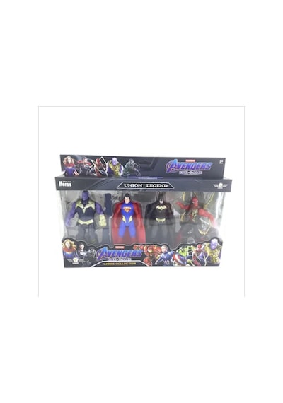 Örümcek Adam Batman Süperman Thanos Oyuncak 4 Lü Set