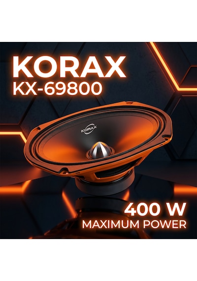 Korax Kx-m69800 400w Oval Oto Hoparlör Takım - 2 Adet