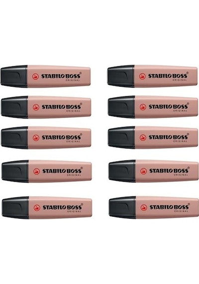 Stabilo Fosforlu Kalem Boss Nature Colors Bej 10'lu Paket Diğer