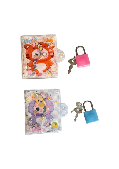 Labubu Mini Sulu Kilitli Defter 2'li