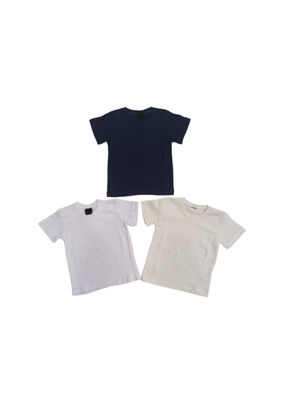 Özdemirli Bebe Basic Düz Bisiklet Yaka Kısa Kollu Likralı Badi Sweat T-shirt 3 Lü Paket Krem-lacivert-beyaz Beyaz-krem-lacivert Özdemirli Bebe Basic Düz Bisiklet Yaka Kısa Kollu Likralı Badi Sweat T-shirt 3 Lü Paket Krem-lacivert-beyaz Beyaz-krem-lacivert