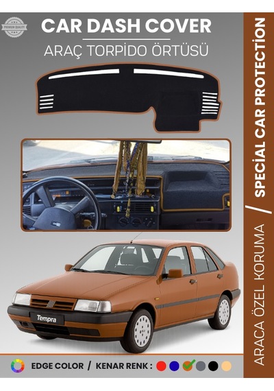 Fıat Tempra 1992-1997 Dijital Ekranlı Torpido Örtüsü Araca Özel Çatlamayı Önler - 746 Stiloto