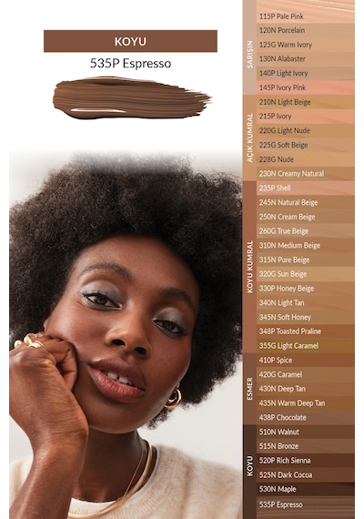 Avon Power Stay Mat Fondöten 535P Espresso