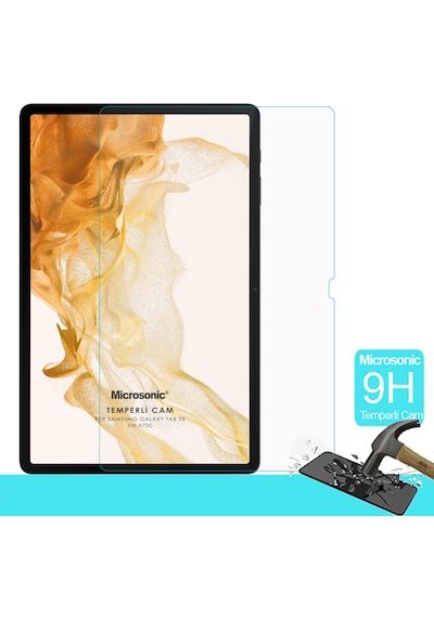 Microsonic Samsung Galaxy Uyumlu Tab S10 Fe Tempered Glass Cam Ekran Koruyucu
