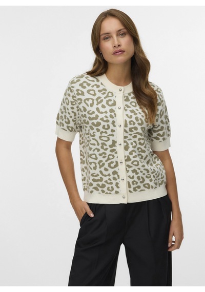 Vero Moda Çok Renkli Kadın Bisiklet Hayvan Desenli Kazak Vmtres Bıen 2/4 O-neck Cardıgan Vero Moda Çok Renkli Kadın Bisiklet Hayvan Desenli Kazak Vmtres Bıen 2/4 O-neck Cardıgan