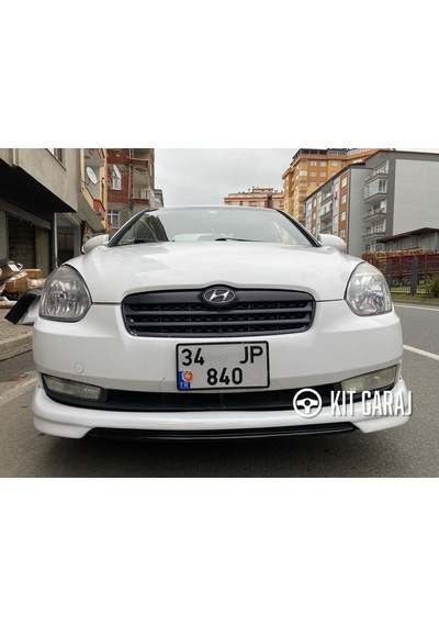 Kit Garaj Hyundai Accent Era Custom Ön Ek Boyasız Plastik Mat Siyah