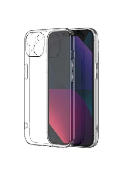 Apple İphone 14 Uyumlu Kılıf Zebana Şeffaf Soft Silikon Kılıf Şeffaf