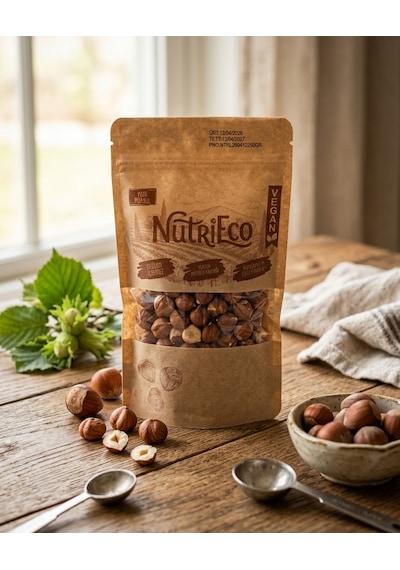 Nutrieco Çiğ İç Fındık 1. Sınıf Naturel 13-15 Mm İri Boy Yeni Hasat 1000gr 1 KG
