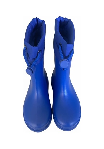 Belix Konçlu Peluşlu Emojili Erkek Çocuk Yağmur Çizmesi 26-35 Mavi Mavi