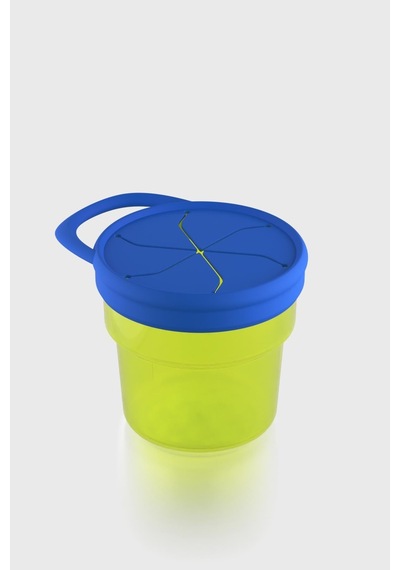 Renga Nest Kids 250 Ml Silikon Kapaklı Pp Atıştırma Kabı 222058 Yeşil-mavi