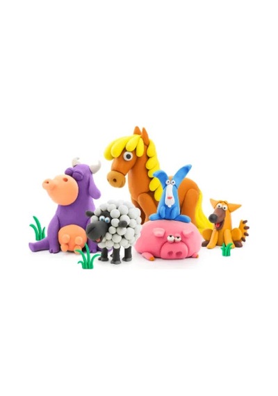 Hey Clay Yaratıcı Kil Seti - Animals Çok  Renkli