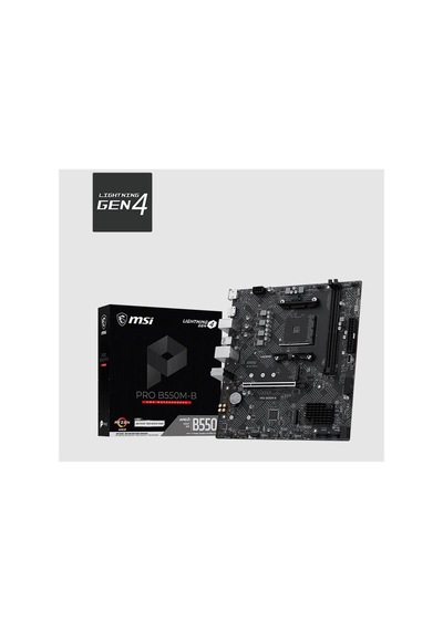 Msı Pro B550m-b Ddr4 4600mhz 1xhdmı 2xm.2 Matx Am4 Amd Am4 5000/5000g/4000g/3000/3000g Serileri İle Uyumlu -220224