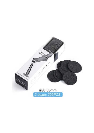 Pododisk Yedek Zımpara Large 35 Mm 200 Adet 80 Grit