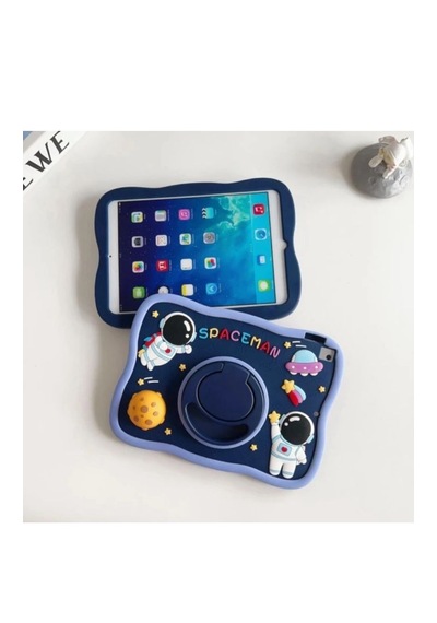 Xiaomi Mi Pad 7 / 7 Pro 11.2inç 2025 Spaceman Standlı Çocuklara Özel Karakterli Kılıf Arka Kapak