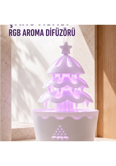 Şans Ağacı 250 Ml Ultrasonik Hava Nemlendirici Rgb Işıklı Aroma Difüzörü