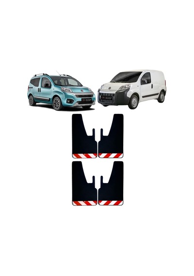 Fiat Fiorino Kırmızı-beyaz Fosforlu 4'lü Paçalık Çamurluk Tozluk Fıa0fx02602