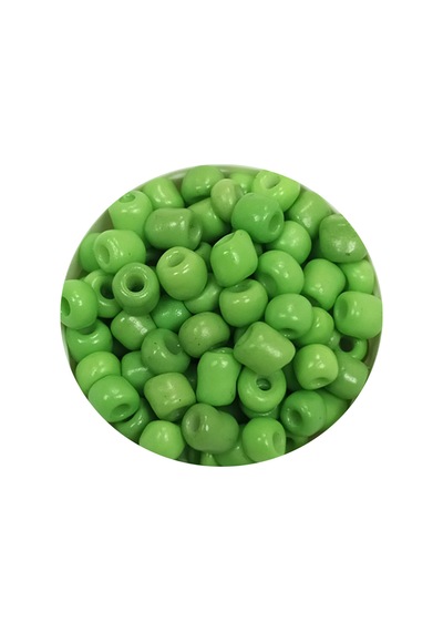 Dökme Cam Kum Boncuk Büyük Boy 6/0 4 Mm - 60 Gram - Yeşil - Bnc108