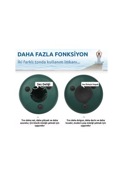 Midex Td-88gr Çelik Dil Davul Handpan 8 İnç 8 Ton Steel Tongue Drum Full Set