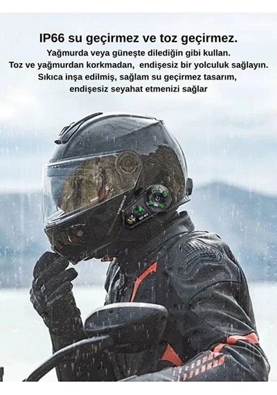D2-6x 1000m Mesafeli 6 Kanallı İntercom Bluetooth Motosiklet Kask Kulaklığı İntercom Kulaklık Najmaddin
