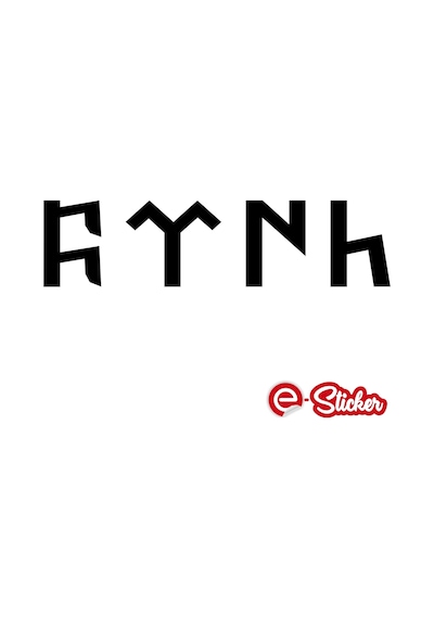 Göktürkçe Türk Oto Sticker (352042416) Göktürkçe Türk Oto Sticker (352042416)