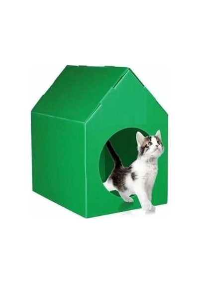 Suya Dayanıklı Plastik Kedi Evi 35 x 58 x 25 CM