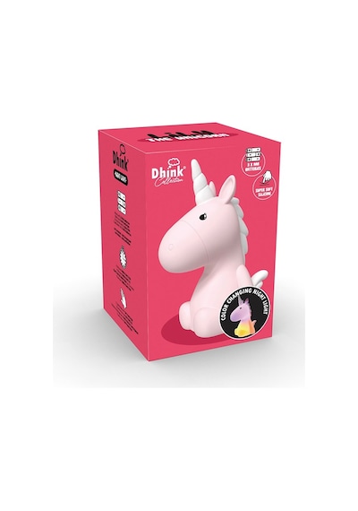 Dhink Silikon Gece Lambası Unicorn Pembe