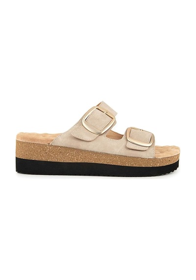 Muya Pantai 35205 Anatomik Kadın Masaj Taban Terlik Krem Krem