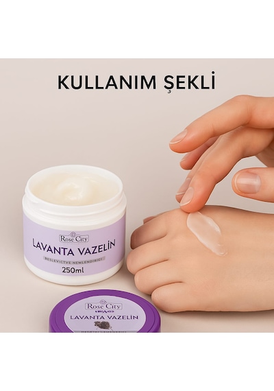Rose City Lavanta Besleyici Ve Nemlendirici Vazelin 250 ML