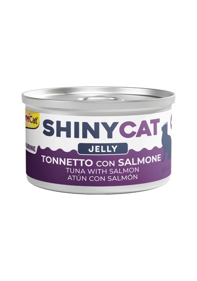 Gimcat Shinycat Sos İçinde Jelly Somonlu Ve Ton Balıklı Kedi Konserve Maması 70 Gr