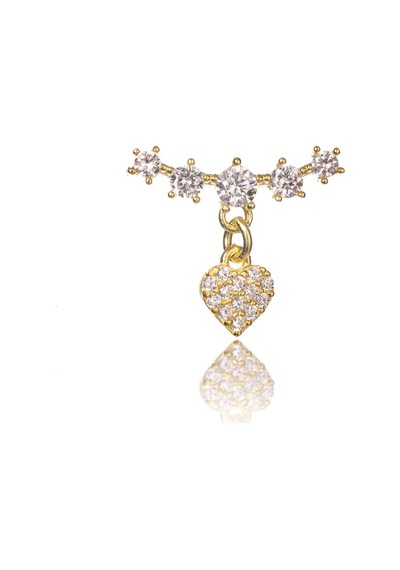 Cosmos Love Gümüş Küpe-517 Gold