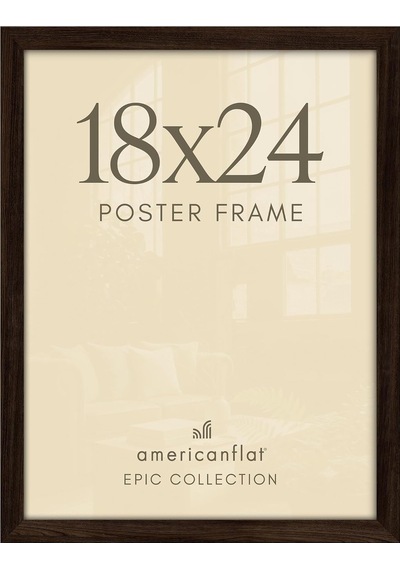 Cilalı Pleksiglaslı 18x24 Poster Çerçevesi - Epik Koleksiyon - Ahşap Galeri Duvar Çerçeveleri - Duvar Sergileme İ