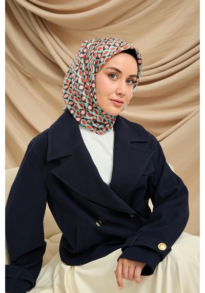 Silk Home Twill İpek Eşarp 11481-02 Koyu Mor, Bebe Mavi, Mercan, Sarı, Tozpembe
